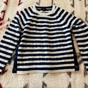 J. Crew Striped Side Panel Sweater